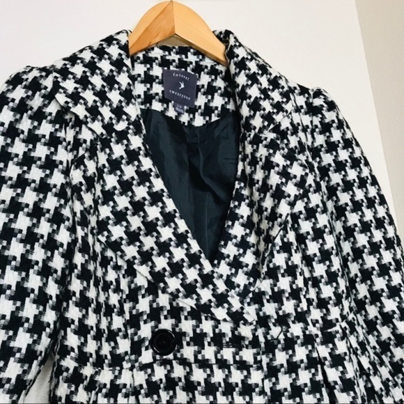 𝅺forever 21 Houndstooth Flare Women’s Dress Jacket - Picture 3 of 9